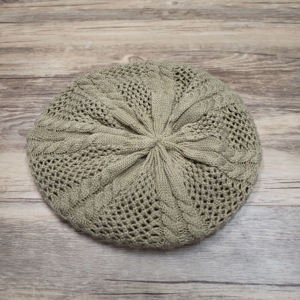 Passport Clothing Accessories Beret Crochet Hat Cap Womens Beige
